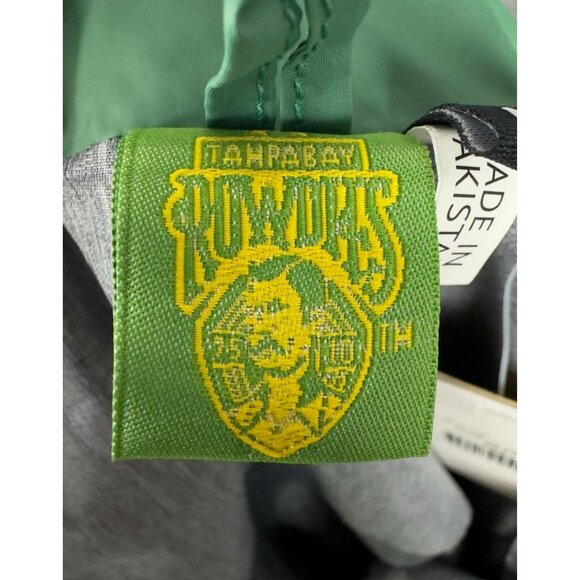 Tampa Bay Rowdies Official Jacket Windbreaker M Hooded Crest Green/Grey/Yellow - Picture 9 of 12